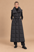 Maxi puffer bodywarmer | Zwart