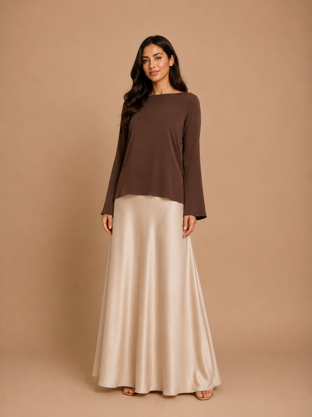 Maxi Rok | Beige