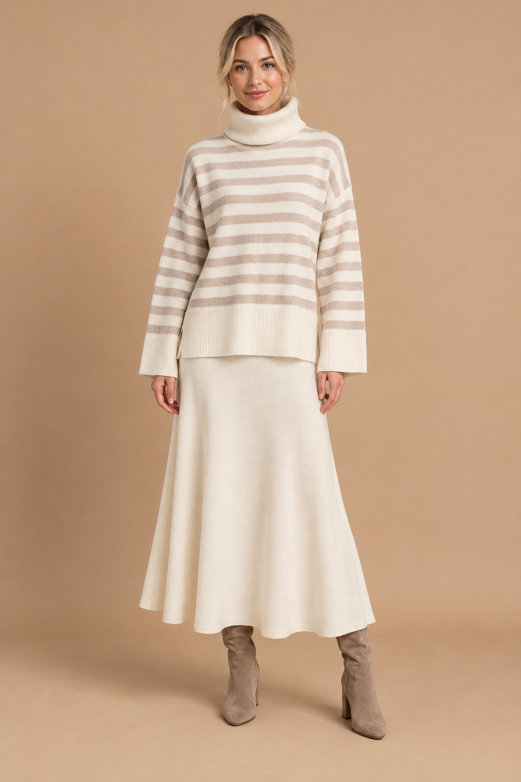 Rok & Trui set | Ivoor/beige