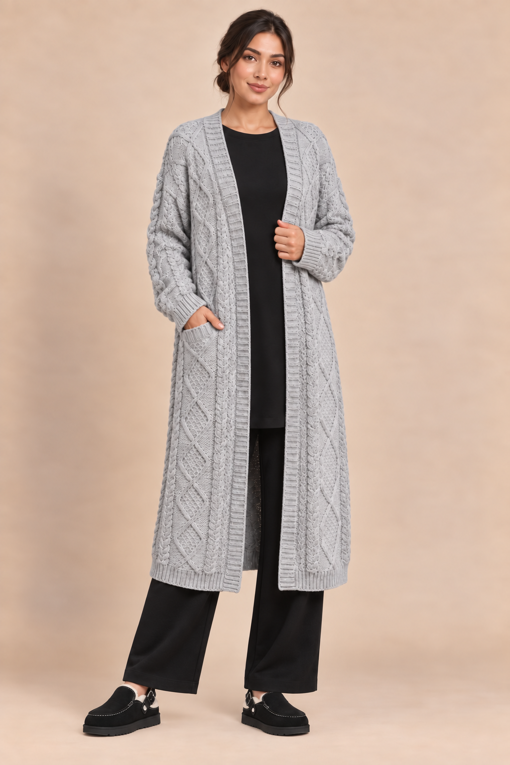 Kabelvest Maxi| Grijs