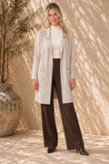 Mantelvest Midi| Lichtbeige